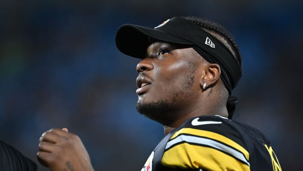 Dwayne Haskins while playing for the Steelers.